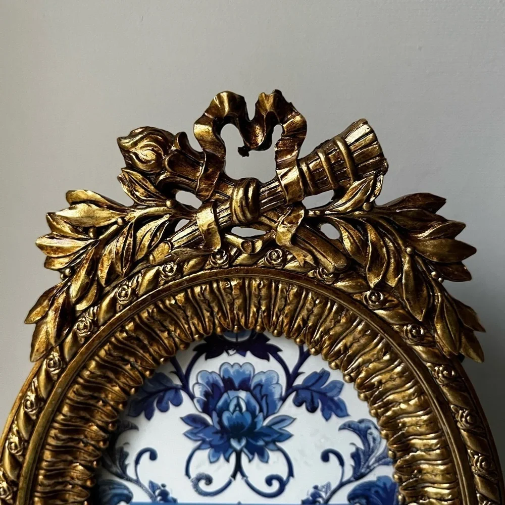 Rachel Zoe Ornate Gold Oval Frame
